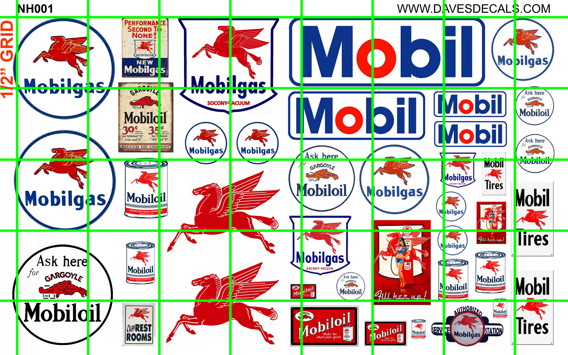mobil gas station logo